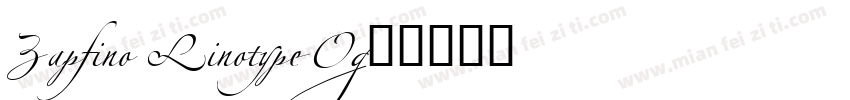 Zapfino Linotype O字体转换